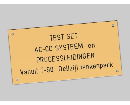 Messing typeplaten